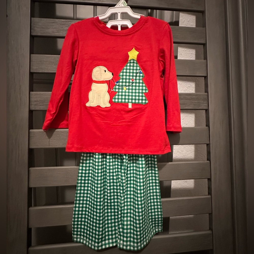 Appliqué Christmas Outfit